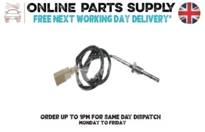 Sensor de temperatura de los gases de escape para Volkswagen Multivan Transporter Bus 2009 a 2015 Foto 1 de 4