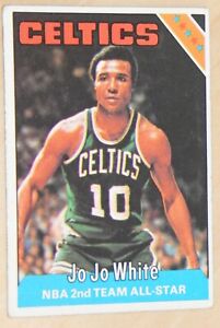 1975 Topps Boston Celtics JoJo White # 135 Basketball Card - Excellent Condition