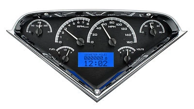 Sistema de calibre analógico Dakota Digital 55-59 Chevy Pickup métrico KM/H MHX-55C-PU-K-B Foto 1 de 4