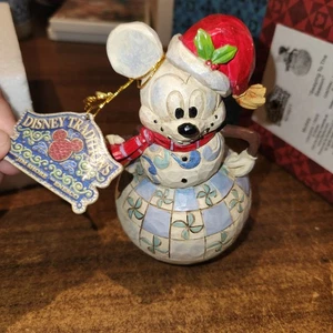 NEU Walt Disney Jim Shore "Swaying to the Season" Mickey Mouse Schneemann Figur - Bild 1 von 6