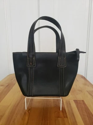 Vintage Nine West Purse Hand Bag Black 6" Tall - Image 1 of 4