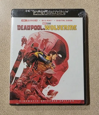 Deadpool & Wolverine 4K Ultra HD + Blu-ray + Digital Code Brand New Factory Seal - Image 1 of 2