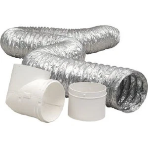 (8)-Dundas Jafine ProFlex Flexible Aluminum Dryer Exhaust Hose Kit TD48D2DZW - Picture 1 of 1
