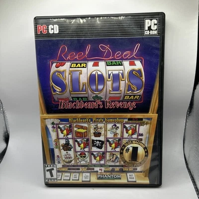 Reel Deal Slots:  Blackbeards Revenge PC Casino Game CD ROM Computer - No Manual - Image 1 of 3