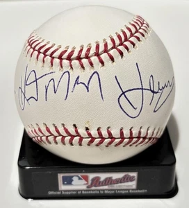 THOMAS HEARNS Signed Yankees 100th Anniversary Baseball JSA W213996 - Picture 1 of 1