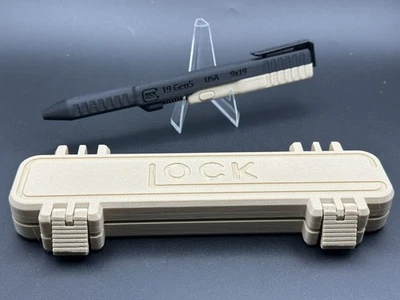 Bolígrafo de tinta impreso en 3D inspirado en Glock 19 con estuche. Negro y tostado. ¡Envío gratis! Foto 1 de 4