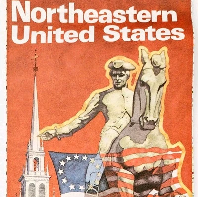 1976 Citgo Road Map Bicentennial Eastern US American Revolution Vintage 16 DWF10 - Image 1 of 4