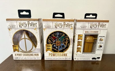 NEW🪄Harry Potter Tech Bundle Set 📱Power Bank 4-Port Charging Hub Wall Charger - Image 1 of 4