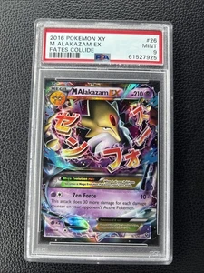 Pokémon XY 26/124 M 2016 Alakazam Ex Fates Collide PSA 9 - Imagen 1 de 2