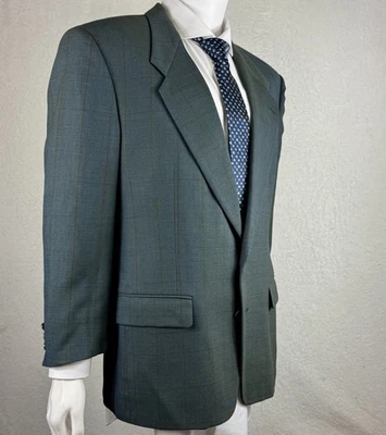 Abrigo Deportivo Hombre Neiman Marcus Verde Ventana Lana Talla 42 Regular Usado en Excelente Condición Foto 1 de 4