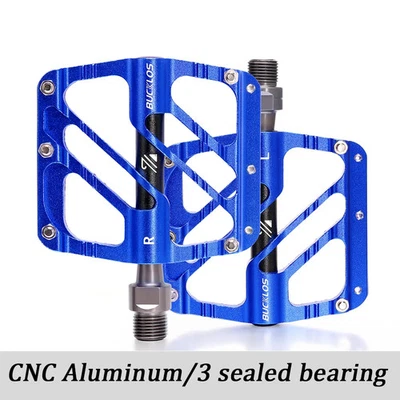 Sealed Bearing Flat Pedal Anti-slip Nails High Strength Road Mountain Bike Pedal - Image 1 of 4