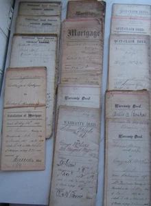 14 ANTIQUE DOCUMENTS ST. LAWRENCE CO. N.Y. 1863-1891 HANDWRITTEN - Picture 1 of 8