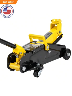 Gato de piso de bajo perfil de 2,5 toneladas de acero pesado hidráulico para automóvil bomba de un solo pistón Foto 1 de 4