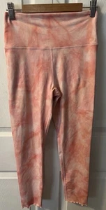 Carbon 38 Women's Size Medium Super Soft Pink Tie-dye Leggings - Picture 1 of 7