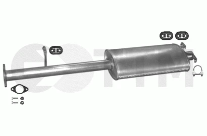 Silencieux Intermédiaire+ pour FORD TRANSIT BUS 2.5 D 1994-1997 - Photo 1/1
