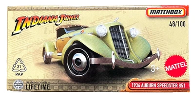 Matchbox 1936 Auburn Speedster 851 48/125 Grab Indiana Jones 1:64 Modellauto OVP - Bild 1 von 4