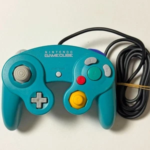 GC Controller Emerald Blue Gamecube Nintendo Game Cube Pad Official JAPAN JP - Picture 1 of 11