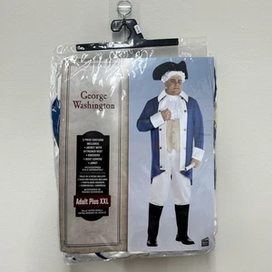 Costume Halloween Taglia XXL Costume Festa GEORGE WASHINGTON Nuovo con etichette - Foto 1 di 2