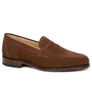 Loake Imperial Mens Suede Penny Loafers - Picture 1 of 4