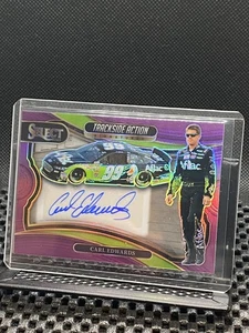 Carl Edwards 2025 Select Racing Trackside Action Auto - Purple Prizm #04/49 - Picture 1 of 2