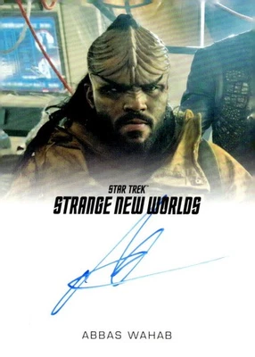 Star Trek Strange New Worlds Season 2 Autograph Abbas Wahab as Ror'Queg - Image 1 of 3