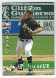 2005 Clinton LumberKings (Class A-Texas Rangers) Andy Walker