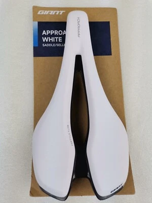 NUEVO SILLÍN ASIENTO RECORTADO ENFOQUE GIGANTE 270X145MM MTB CARRETERA BLANCO Foto 1 de 4