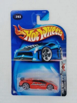 HOT WHEELS Final Run LAMBORGHINI DIABLO Red w/Chrome 5 Spokes - Image 1 of 3