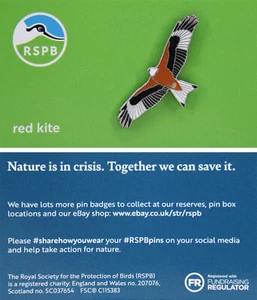 RSPB Pin Badge NIIC Red Kite P03029 - Picture 1 of 1