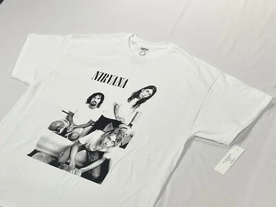 Camiseta Nirvana Band, Grunge Retro Tour Merch (Adulto Talla Mediana) Camiseta Nueva Foto 1 de 4