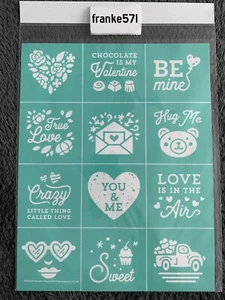 Chalk Couture Valentines Minis Transfer, Size B 8.5x11”, Love New Retired - Picture 1 of 2