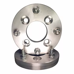 4x110 to 4x100 US Made Wheel Adapters 12x1.5 Lug Studs Spacers x 2 hub 1" Thick - Picture 1 of 4