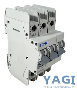 Terminales de tornillo de riel DIN Eaton WMZT3C08 8A 3P 480Y/277V 10kA tipo C - Imagen 1 de 8