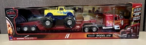 Long Haul Trucker Peterbilt Model 379 Car Hauler 1:32 NEW NIB - Picture 1 of 7
