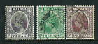 🗺️ Straits Settlements (Perak) - 3 used postage stamps 1935-1936