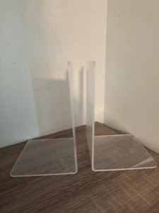 Acryl Buchstützen 2 Sets Buchstützen transparent Büro Bücherregal Schule 4 Stück - Bild 1 von 5