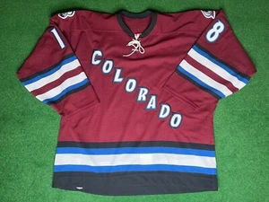 Camiseta deportiva NHL Colorado Avalanche TANGUAY KOHO auténtica sobre hielo casa visitante tercera M557 - Imagen 1 de 13