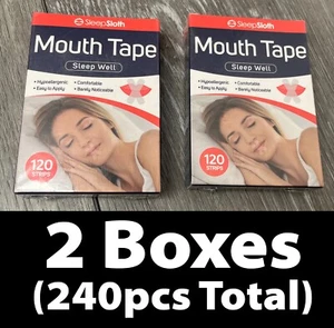 2 Boxen (240 Streifen insgesamt) Mundband, bequem, hypoallergen - Bild 1 von 9