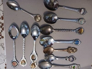 Vintage Collection of Small Souviner Spoons (11) - Picture 1 of 10