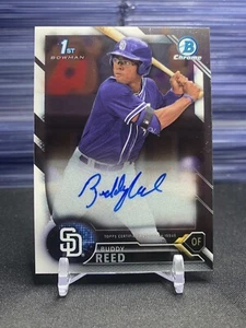 2016 Bowman Draft Chrome Buddy Reed 1st Auto – Padres - Picture 1 of 2