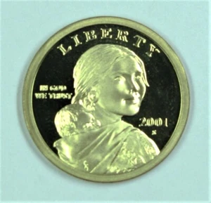 2001 PROOF NATIVE AMERICAN SACAGAWEA DOLLAR - Picture 1 of 1