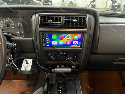 For Jeep Cherokee 1997-2001 XJ Apple Carplay Android 14 Auto Stereo Radio +Cam - Image 1 of 4