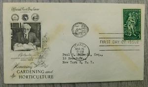 Gardening Horticulture 1st Day Issue Ithaca NY 1958 Stamps Posted Envelope Cover - Picture 1 of 4