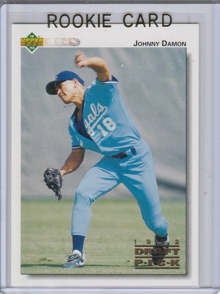 JOHNNY DAMON ROOKIE CARD 1992 Upper Deck DRAFT PICK Baseball Red Sox Royals RC - Image 1 of 2