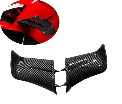 Kit de alas fijas de fibra de carbono para Ducati Panigale V4 V4 S V4 R 2022-2024 Foto 1 de 4