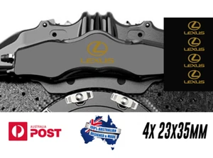 4x Lexus Premium Brake Caliper Sticker Decal GOLD - Picture 1 of 1