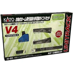 Kato 20-863 Unitrack V4 Changement de Côté / Switching Siding Set - N - Picture 1 of 3