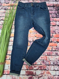 Sheego Hose Jeans Stretch blau blue dunkelblau Gr. 44 bis 56 (4 944) Pailletten