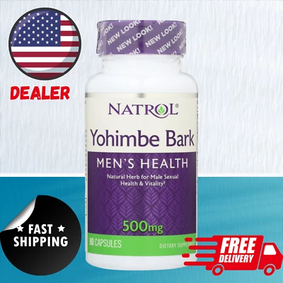 Natrol Yohimbe Bark - 500 Mg - 90 Caps Natural Dietary Supplement - Изображение 1 из 4