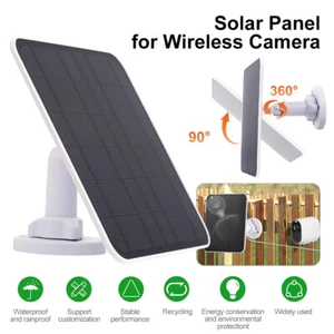 Solar Panel for Security Camera w/9.8FT Cable Waterproof for Arlo Pro 4 5S 3 2 - Picture 1 of 19